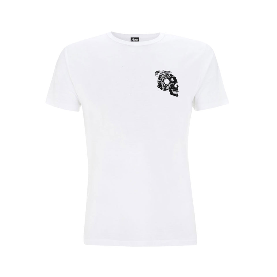 Karate or Die White Tee (Now £12.50)
