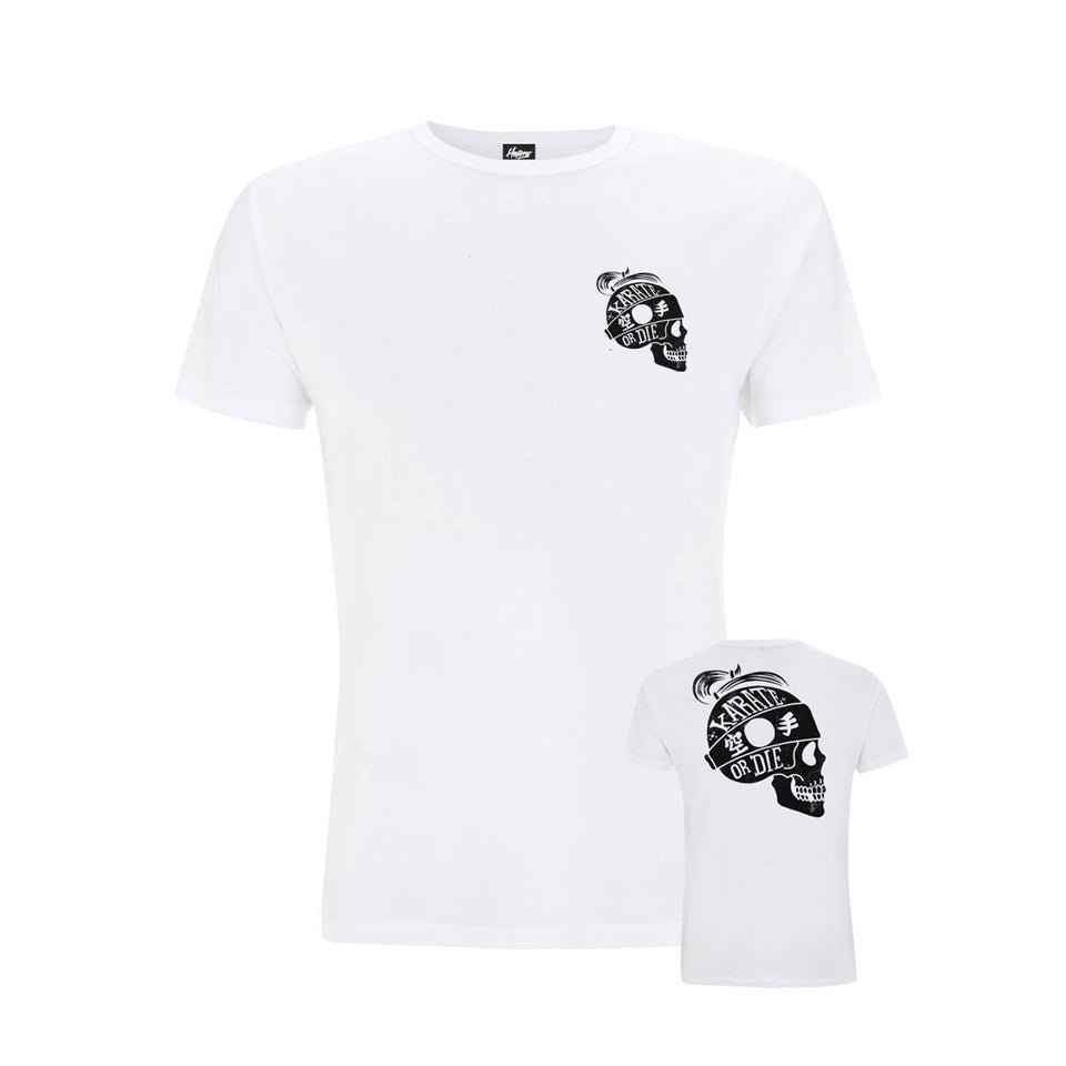 Karate or Die White Tee (Now £12.50)