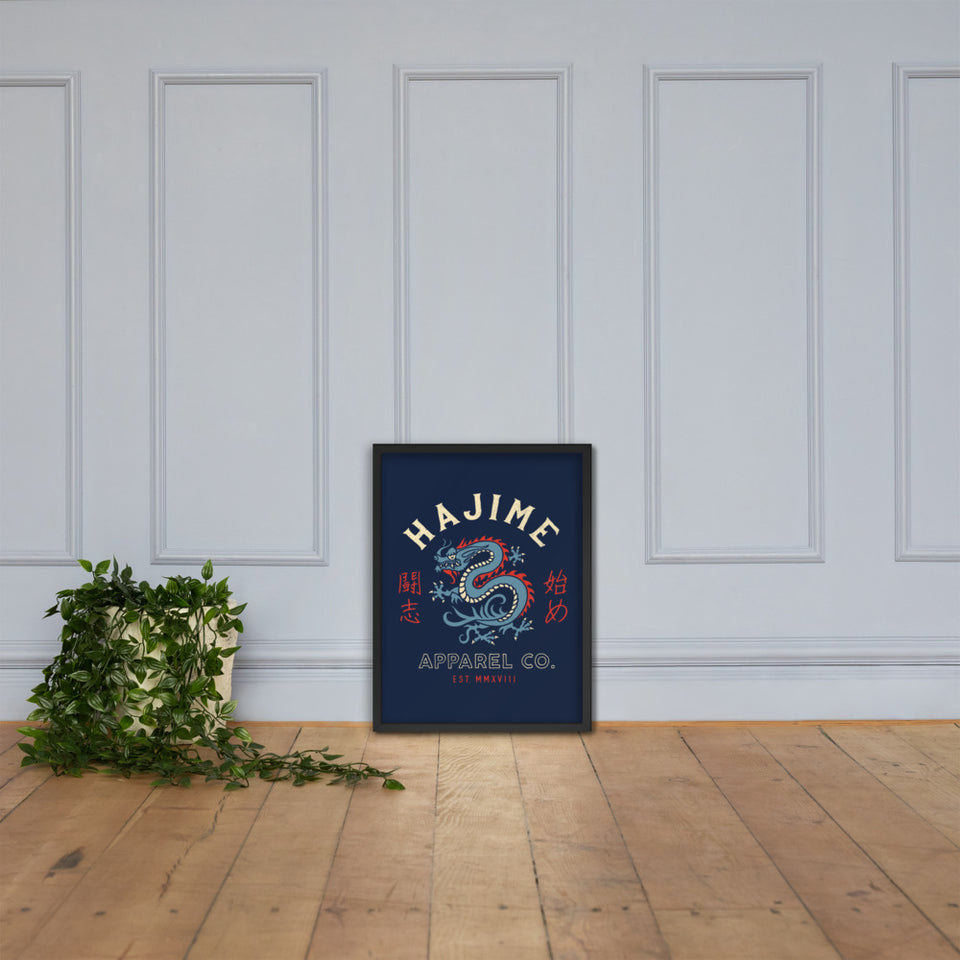 Japanese Dragon framed poster