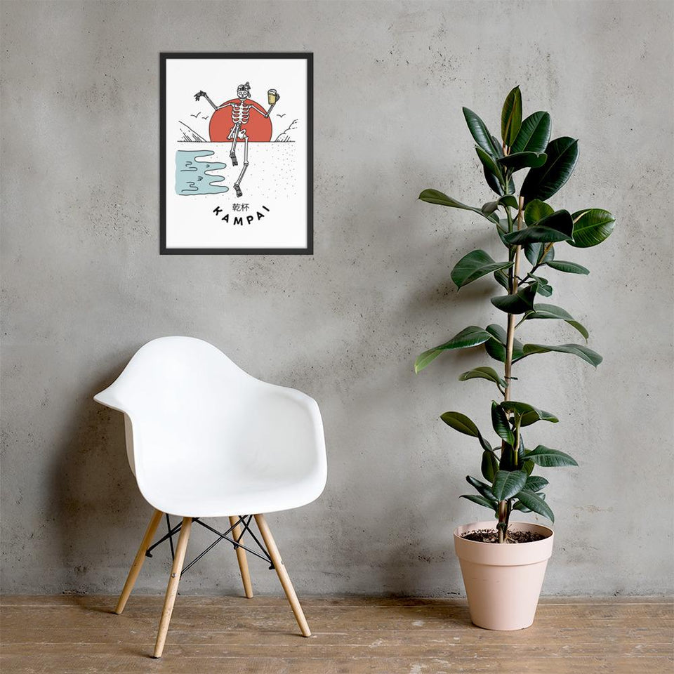 Kampai framed poster